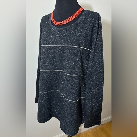 Lane Bryant sz 18 - 20 tunic in a charcoal with a slight tweed With accent - Picture 10 of 16